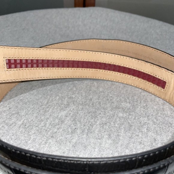 Nexbelt Premium Alligator Embossed Calfskin Leather Mens Adjustable Dress Belt - Picture 7 of 11